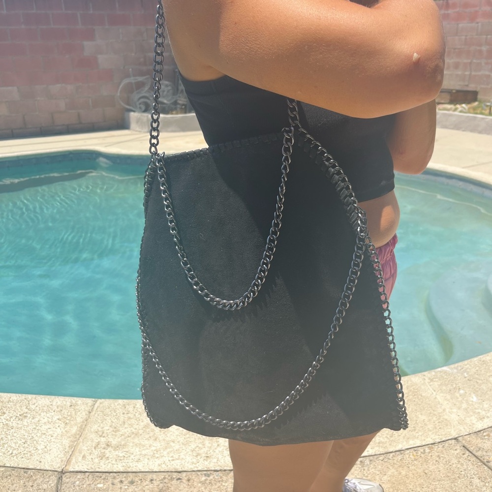 Chic Black Chain Strap Shoulder Bag
